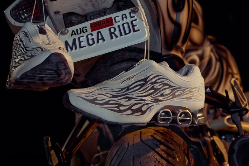 adidas, Hellstar, sneakers, collaborations, footwear, streetwear, campaigns, Megaride S2, Adidas Megaride, Footwear News, Sneaker Drops