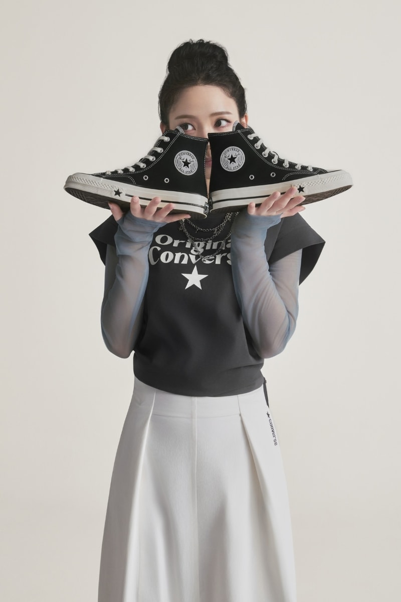karina, aespa, converse, chuck 70 X, sneakers, shoes, footwear, campaigns, fashion, k-pop, Run Star Crush