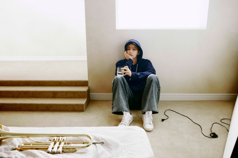 bts, v, Taehyung, Romeo beckham, campaigns, hoodie, fashion, clothing, collaborations, celebrity