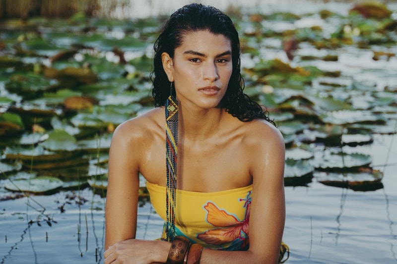 farm rio, rip curl, brazil, amazon rainforest, bikini, swimwear, model, surfing