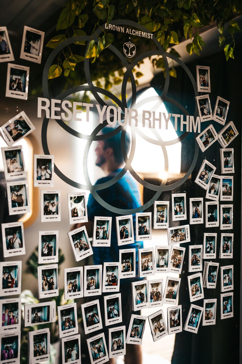 grown alchemist tomorrowland spa wellness festivals hair skin belgium activation reset your rhythm cooling mist products collection 
