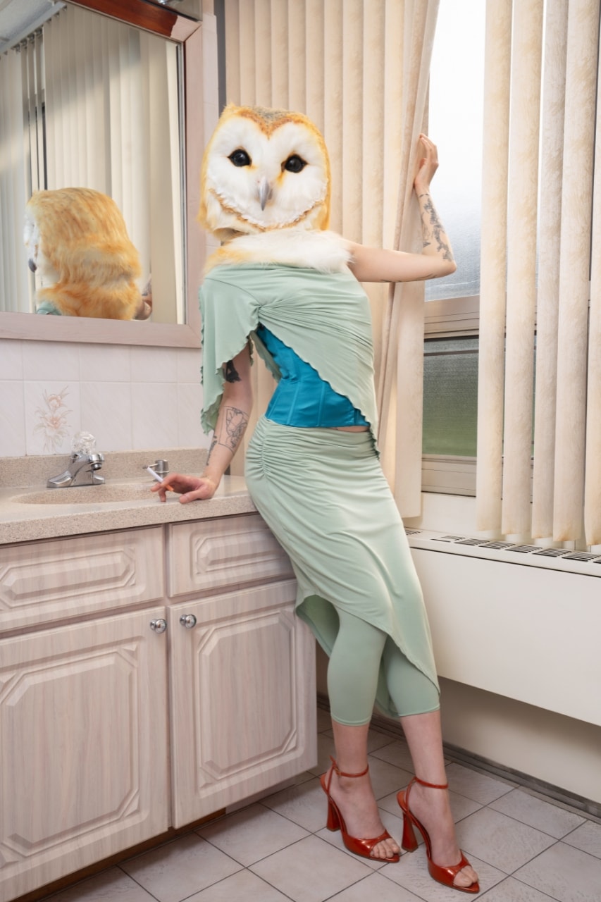 Tyler McGillivary, artemis, collection, fashion, campaign, models, clothes, surreal, owl