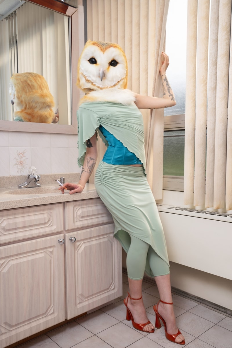 Tyler McGillivary, artemis, collection, fashion, campaign, models, clothes, surreal, owl