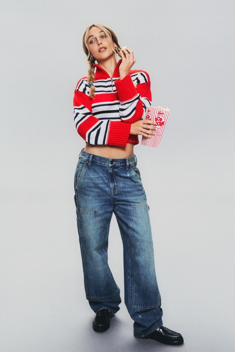 Emma Chamberlain, J.Crew, campaigns, fashion, clothes, knitwear, rollneck, sweater