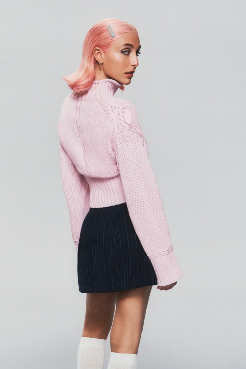 Emma Chamberlain, J.Crew, campaigns, fashion, clothes, knitwear, rollneck, sweater