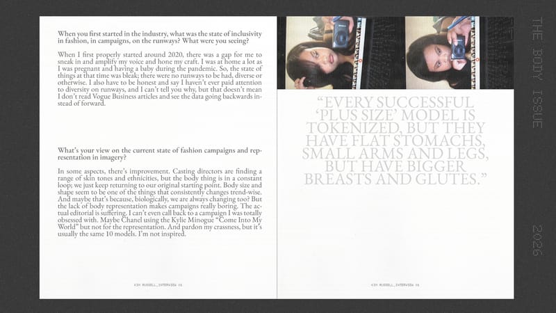 fashion expert, interview, trends, Kim Russell, plus size model, rick owens, bottega veneta