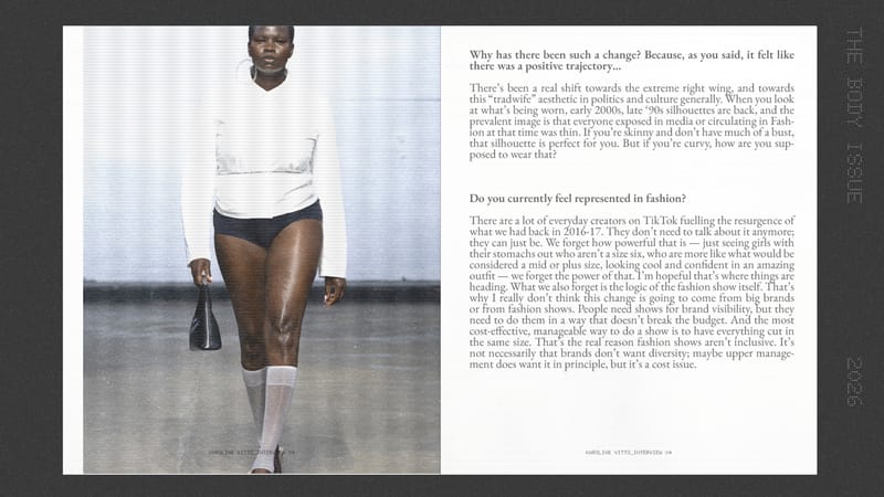 fashion expert, interview, trends, Karoline Vitto, models, plus-size, hips, lingerie, designer, london