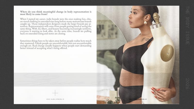 fashion expert, interview, trends, Chloe Rosolek, models, casting, plus size, bra, skirt, underwear