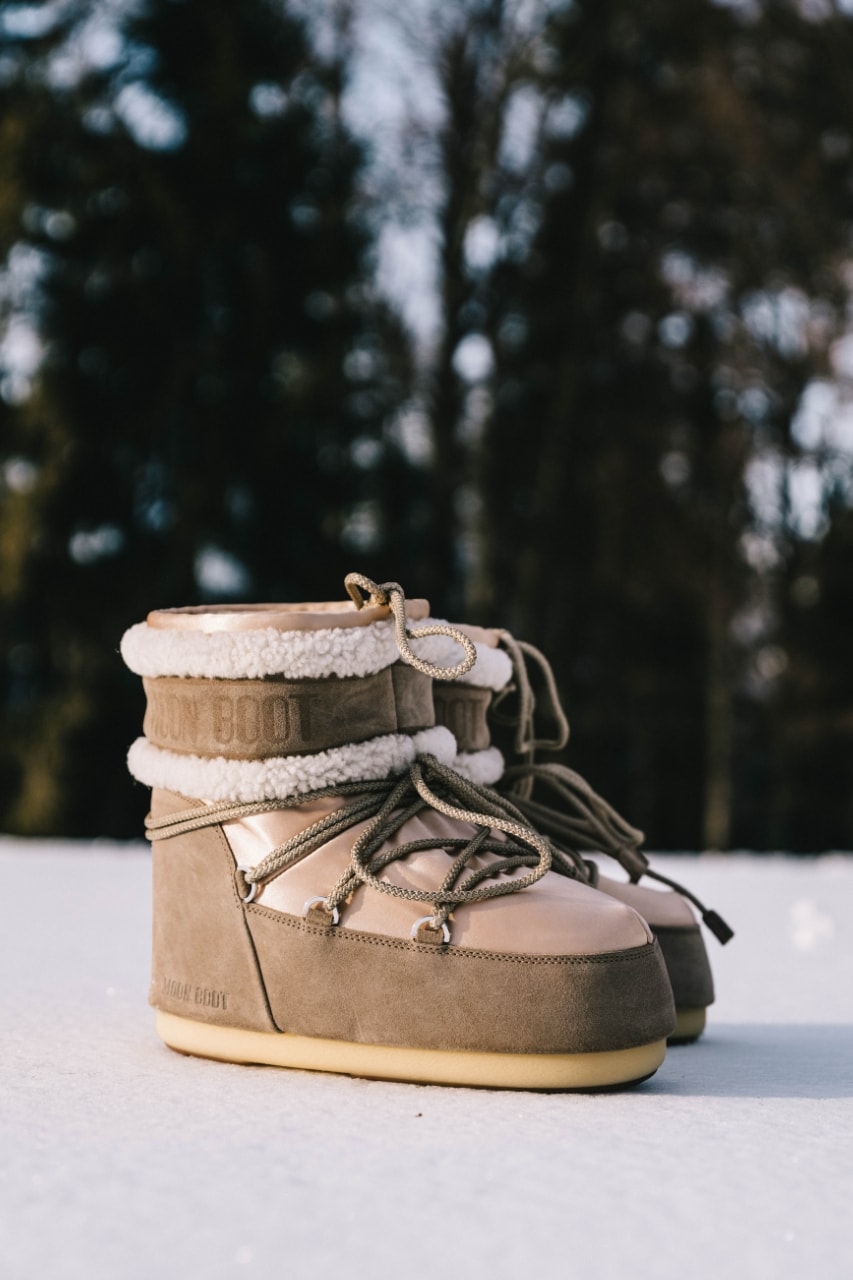 Moon Boot, FW26, Boots, Skiing, Winter Boots, Snow Boots, Slippers, Moon Boot Icon, Boots, Fall/Winter 2026, Icon Archive 1985, Cow Print, Animal Print, Footwear