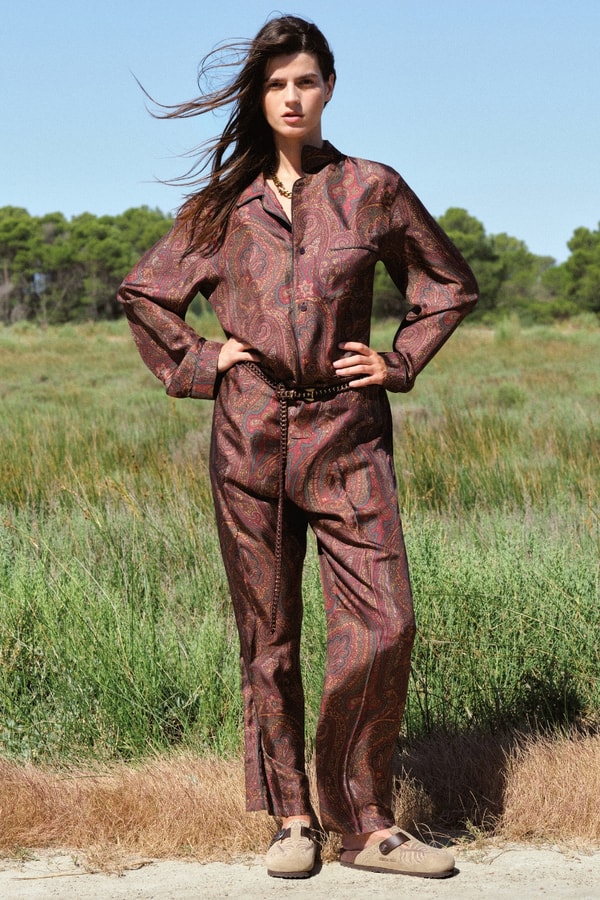 ETRO, Birkenstock, Clogs, Sandals, Boston Clog, Gizeh sandals, Footwear, Collaborations, Fashion, Campaigns, Boho, Bohemian Fashion, Boho Chic