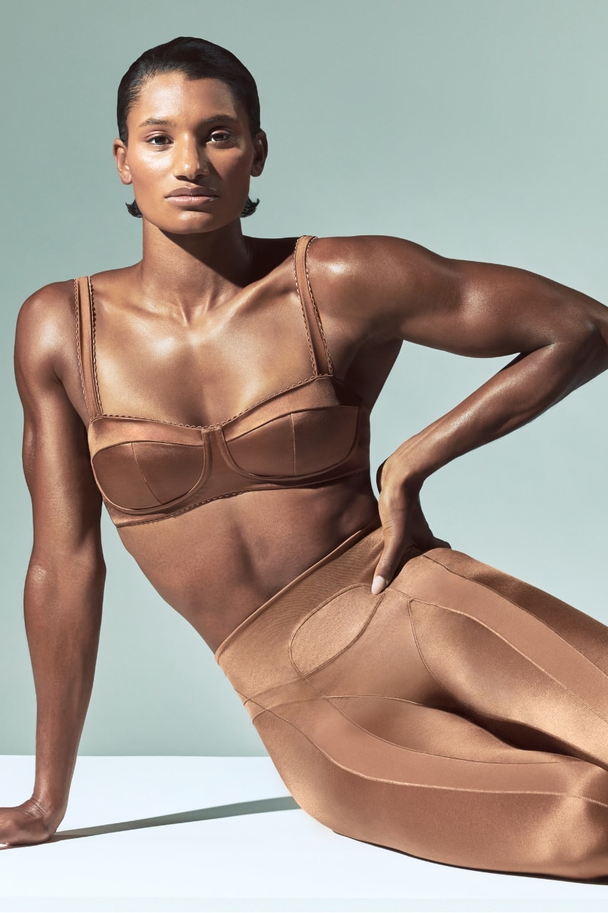 NikeSKIMS, Nike, SKIMS, Ballet, Balletcore, Kim Kardashian, Activewear, Sportswear, Pilates, Sports, Nike Satin Rift, Nike Rift, Sneakers, Fashion, Collaborations, Olympics, Chloe Kim, Anna Cockrell, Stephanie Au, Jutta Leerdam