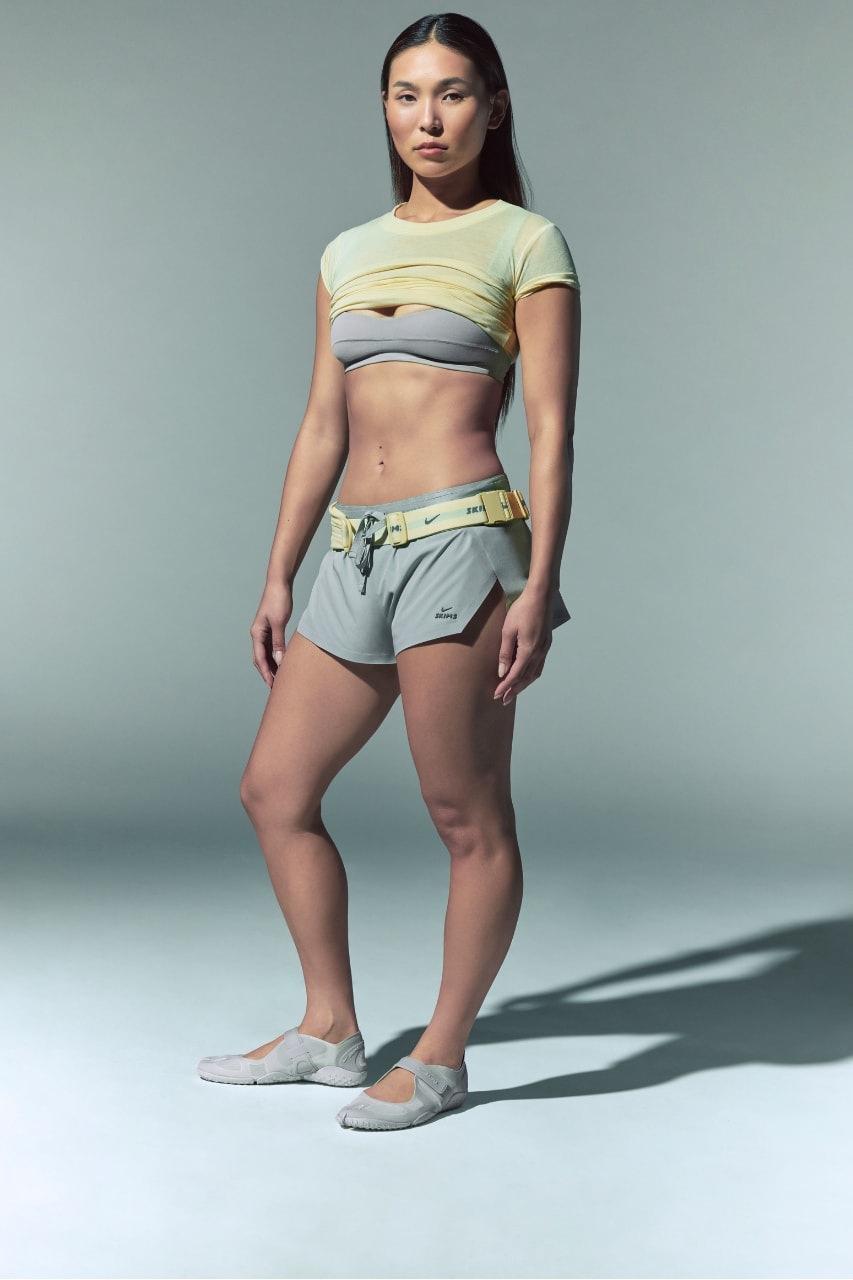 NikeSKIMS, Nike, SKIMS, Ballet, Balletcore, Kim Kardashian, Activewear, Sportswear, Pilates, Sports, Nike Satin Rift, Nike Rift, Sneakers, Fashion, Collaborations, Olympics, Chloe Kim, Anna Cockrell, Stephanie Au, Jutta Leerdam