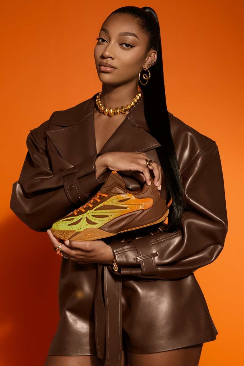 Angel Reese, Reebok, Angel Reese 1, REESE'S Pieces, REESE'S, Collaborations, Chocolate, sneakers, Footwear, Basketball, Basketball Shoes, Footwear News