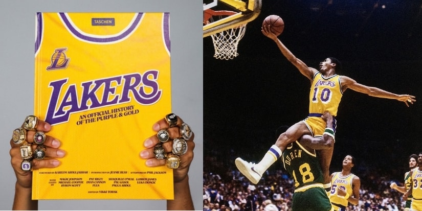 Image accompanying source report: TASCHEN and the Lakers release 'Lakers: An Official History of the Purple & Gold'