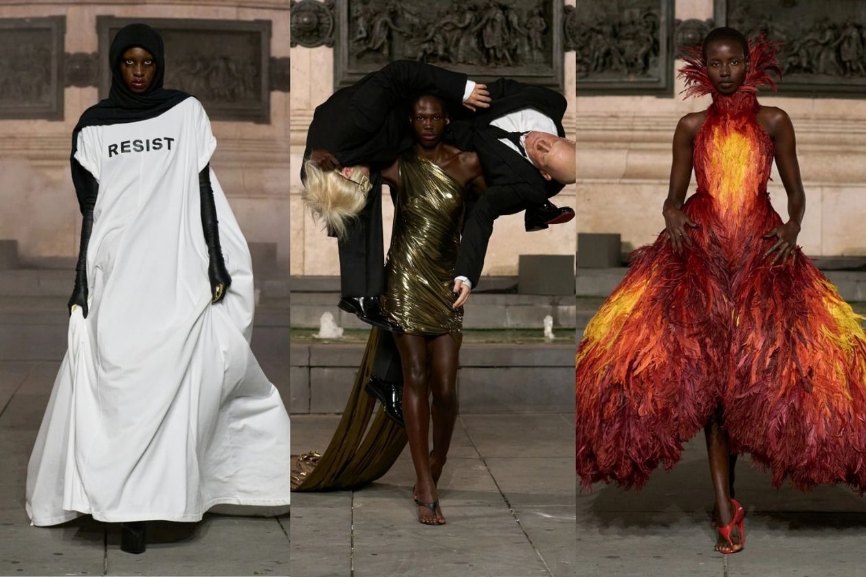 Paris fashion week, runways, Matières Fécales, Anrealage, Saint Laurent, Maison Margiela