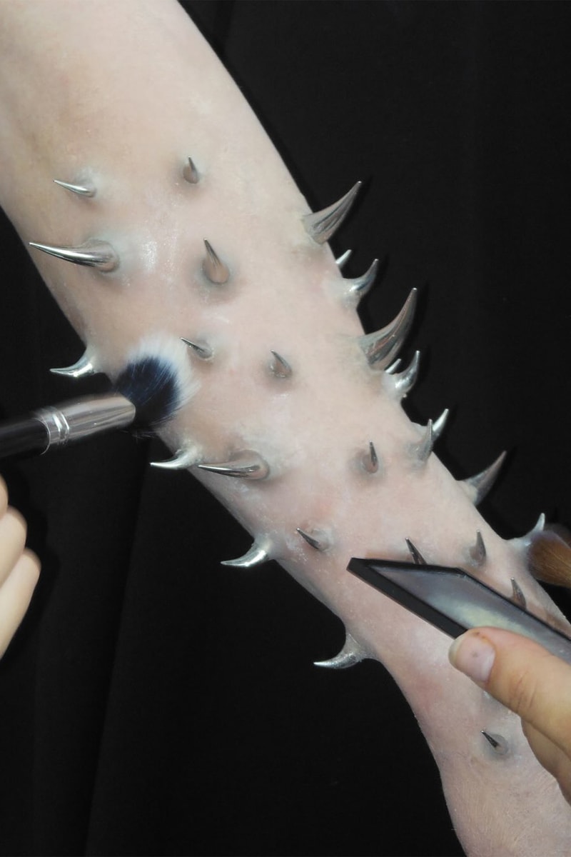 Matières Fécales, Fecal Matter, Paris Fashion Week, Spring/Summer 2027, SFX, The Ninety Nine Percent, Runway Beauty, Skin Spikes
