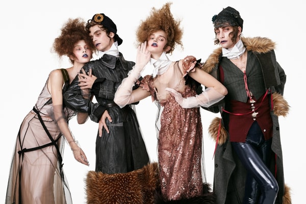 zara, john galliano, fashion, clothes, campaigns, steven meisel, models