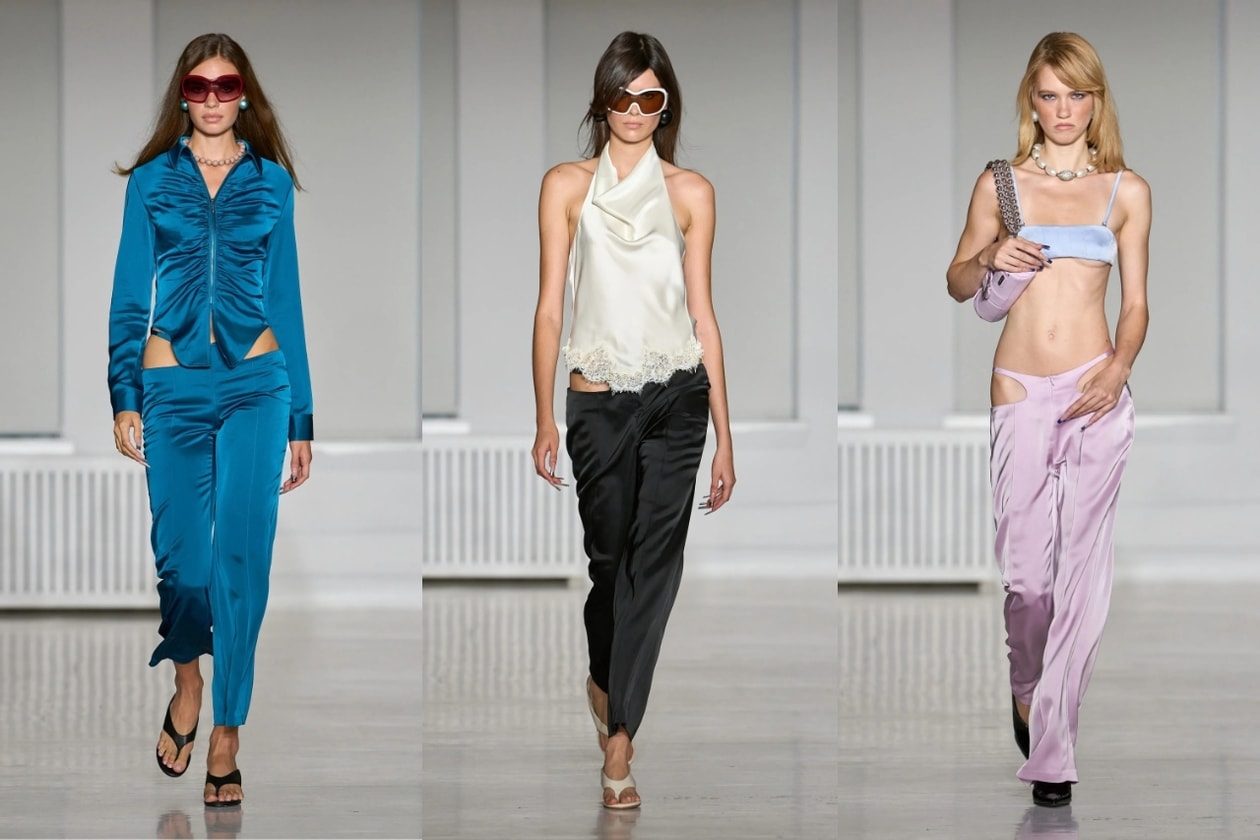 butt crack, low rise pants, hip cut outs, fashion week, models, runway,