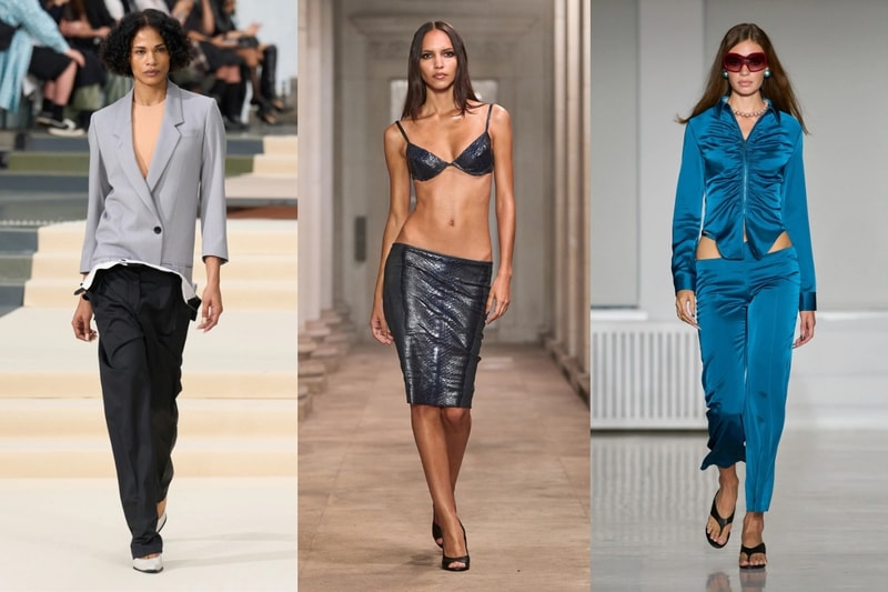 butt crack, low rise pants, hip cut outs, fashion week, models, runway,