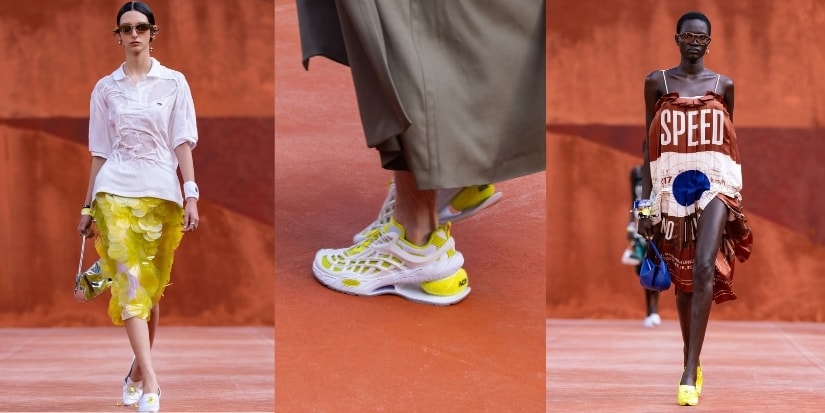 Lacoste Just Redefined the Tennis Shoe Debuting tennis ball heels and court shoes at its Paris Fashion Week show.