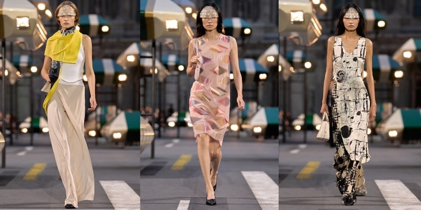 Louis Vuitton Closes PFW With Classic Cars and Crystal Fringes
