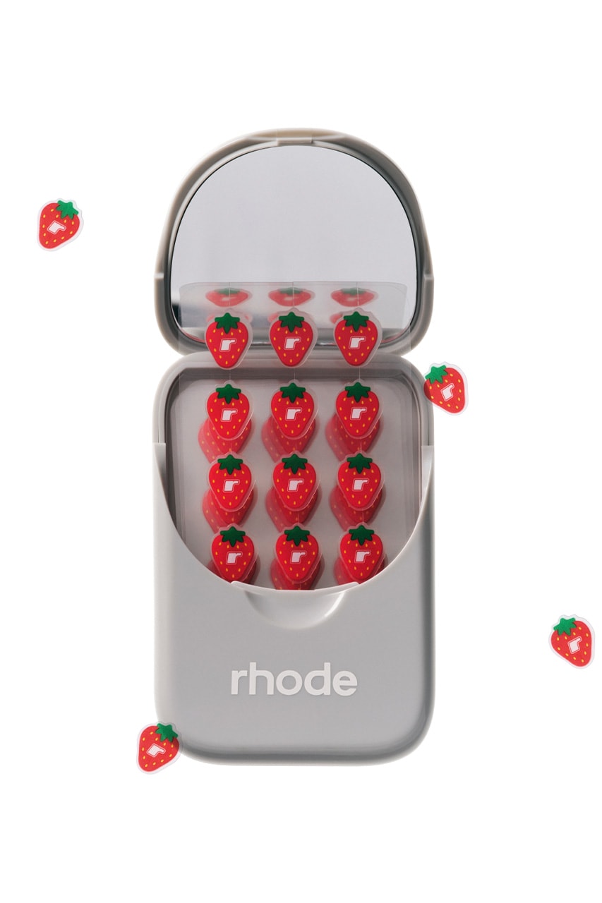 Rhode, Strawberry Spotwear, The Spot Case, Peptide Lip Tint in Pretzel Restock, Skincare, Lip Balms, Pimple Patches