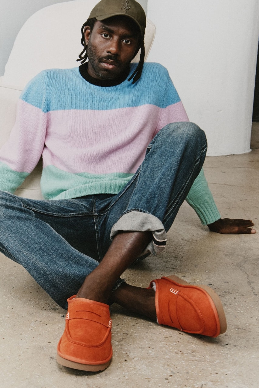 UGG, JW Anderson, shoes, footwear, loafer, collaboration, dev hynes, blood orange, campaign, fashion