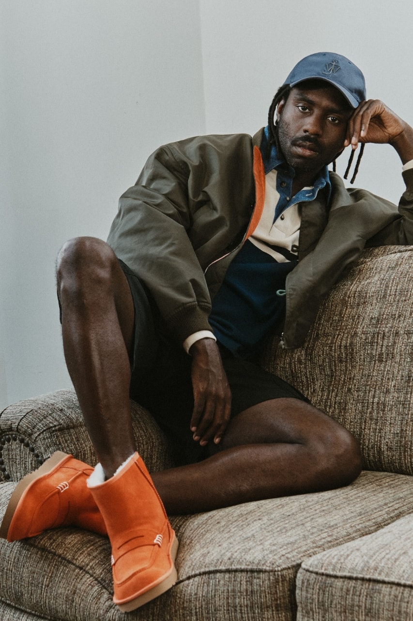 UGG, JW Anderson, shoes, footwear, loafer, collaboration, dev hynes, blood orange, campaign, fashion