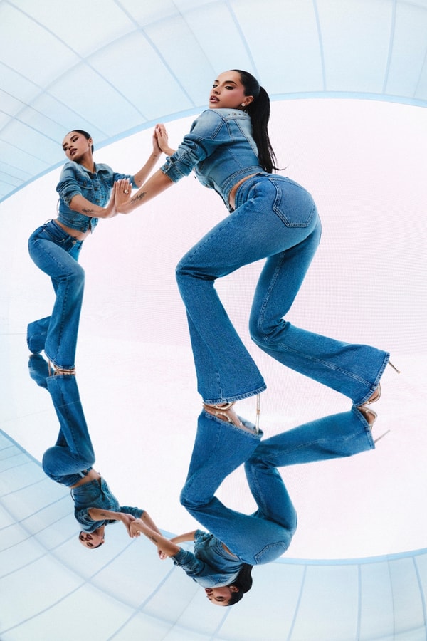 GUESS, jeans, denim, becky g, model, girl, low rise jeans, fashion, clothes, campaigns