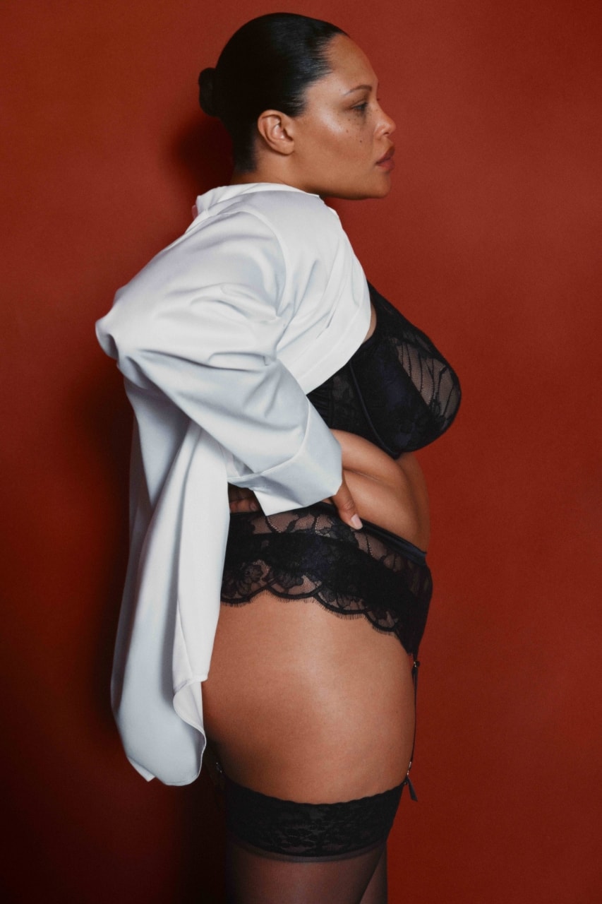 M&S, Coco de Mer, alva claire, lingerie, underwear, model, bra, campaign, fashion, lace