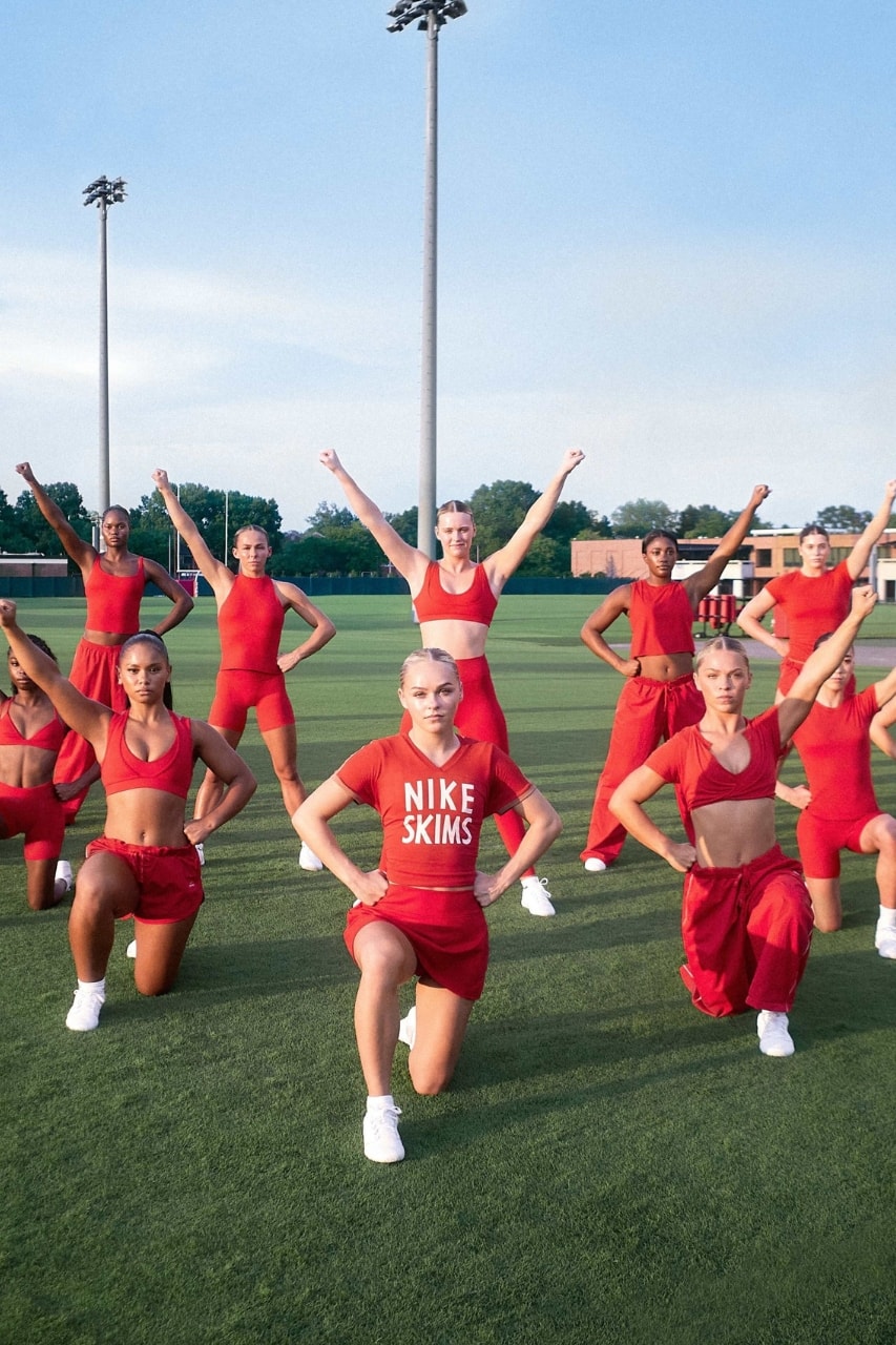 nike, skims, nikeskims, collaborations, fashion, outerwear, jackets, coats, campaigns, cheerleader