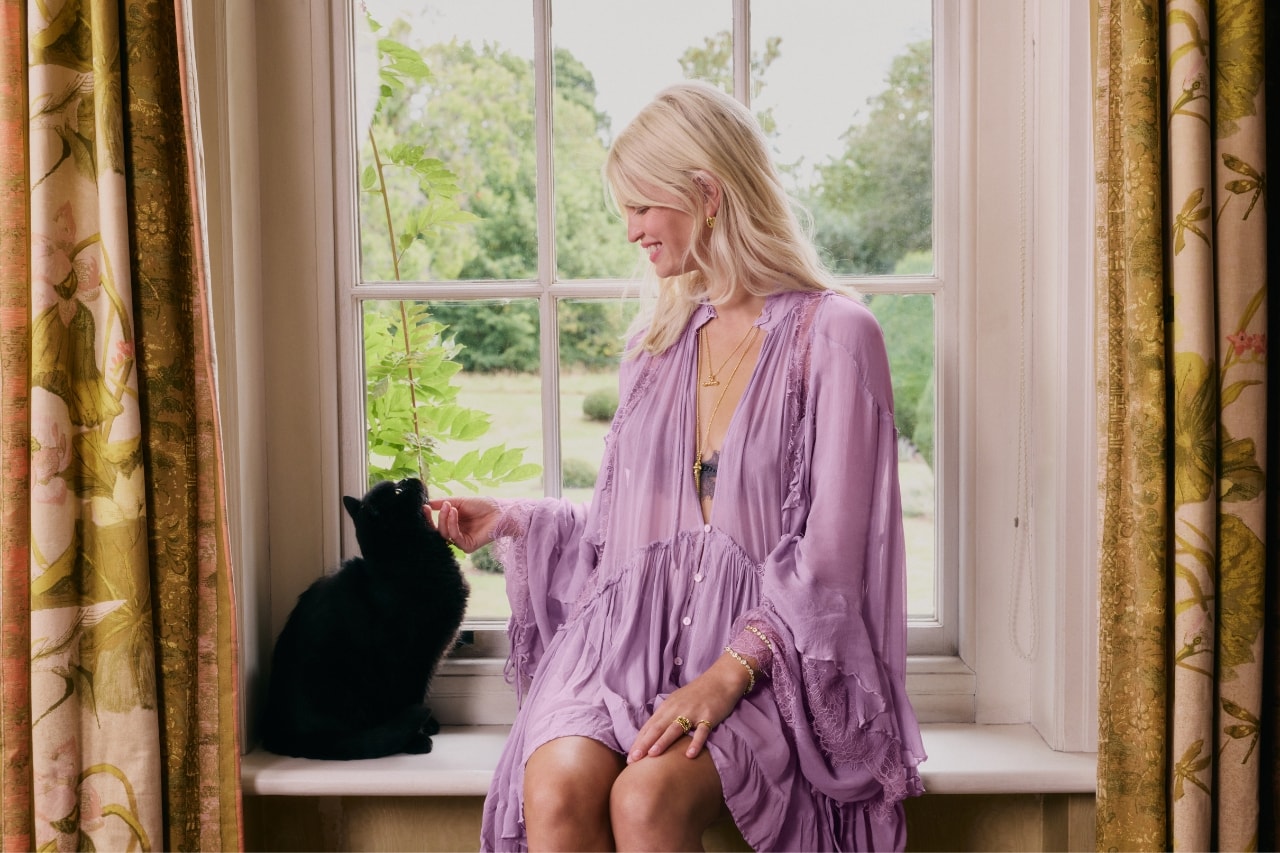 Free People, Daisy London, Pixie Geldof, jewelry, necklaces, rings, earrings, campaigns, fashion, model