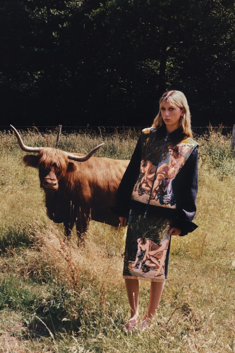 marine serre, bodysuits, crescent moon, forest, printed top, models, logo bags