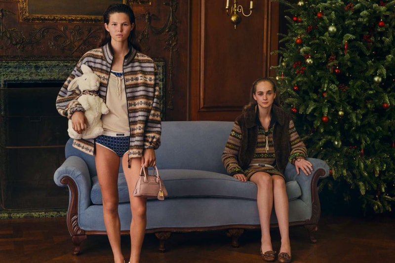 Gigi Hadid, miu miu, campaigns, fashion, holidays, festive, christmas, fashion, clothes, momo