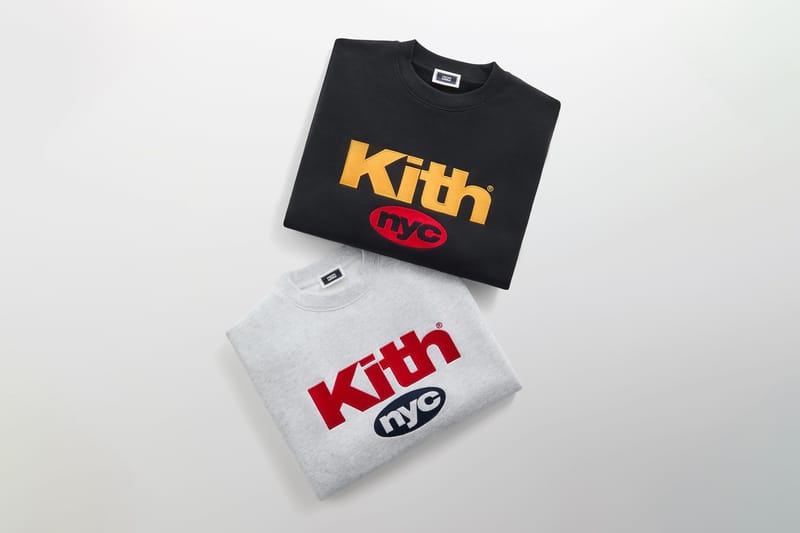Kith Lança Logo Nimbus Bordado no Nelson Crewneck