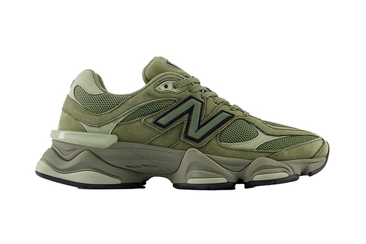 New Balance Reveste o 9060 "Dark Olivine" com Camurça Verde Militar