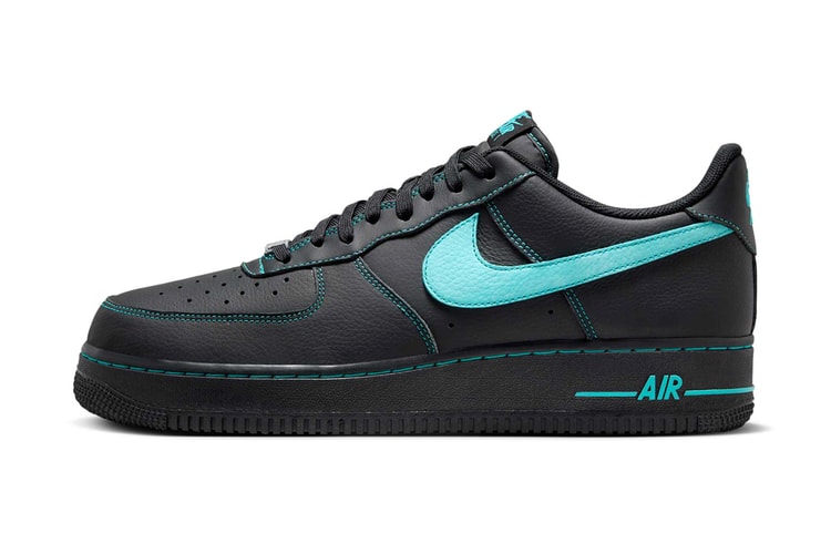 Nike Air Force 1 Low aparece na cor "Black Tiffany"