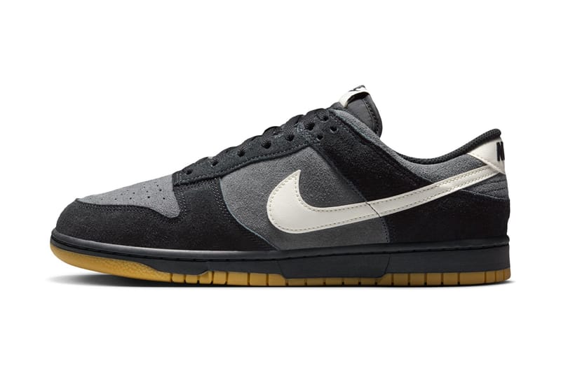 Nike Apresenta o Dunk Low "Black Gray Gum" Com Cabedal de Camurça