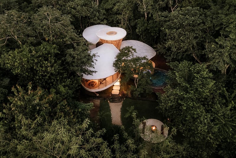 NOD Studio Revela Cabana Curvilínea no Coração de Yucatán