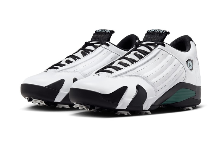 Imagens oficiais do Air Jordan 14 Golf "Oxidized Green"