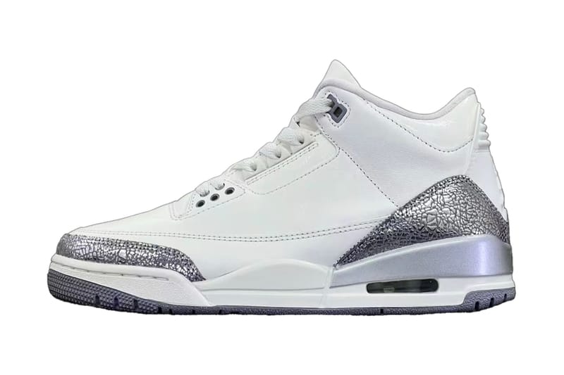 Primeiro Vislumbre do Air Jordan 3 Sail/Metallic Silver