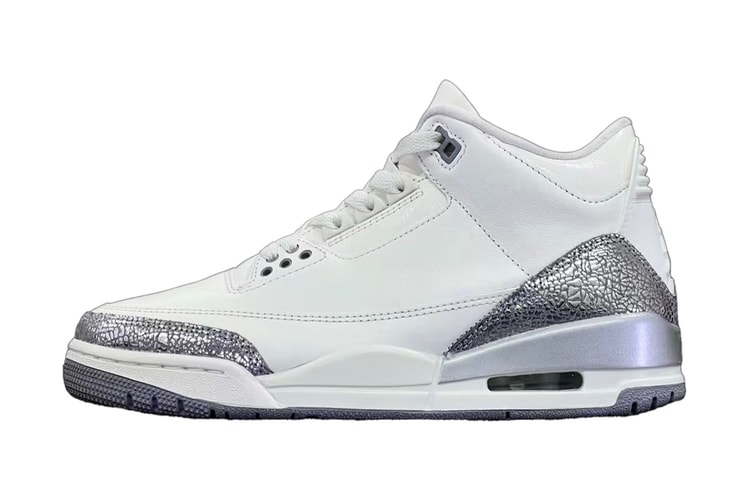 Primeiro Vislumbre do Air Jordan 3 Sail/Metallic Silver