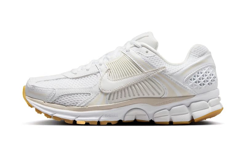 Nike Adiciona Sola de Borracha Gum neste Zoom Vomero 5 'White'