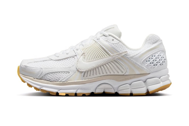 Nike Adiciona Sola de Borracha Gum neste Zoom Vomero 5 'White'