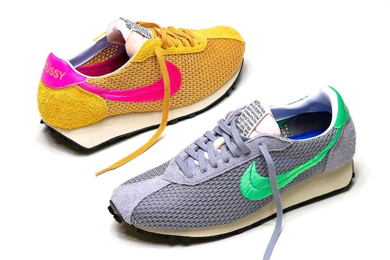 O lançamento desta semana dos modelos Stüssy x Nike LD-1000 'Sanded Gold' e 'Green Spark'