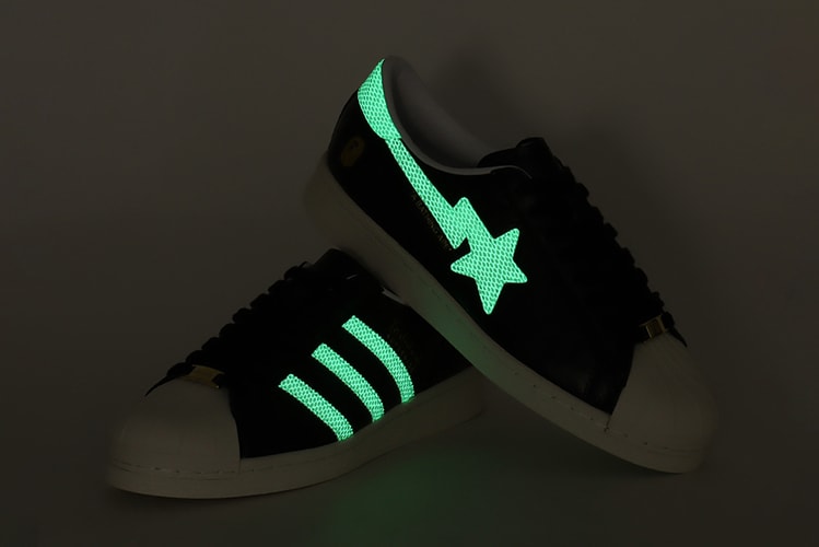 O lançamento do atmos x BAPE x adidas SSTAR V "G-SNK" na próxima semana