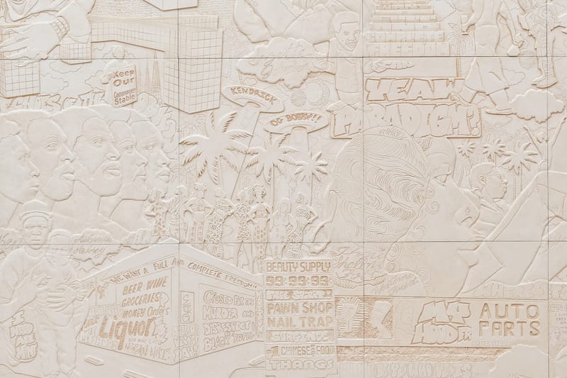 Lauren Halsey organiza a exposição 'Kiccbacc' na Anthony Gallery de Chicago