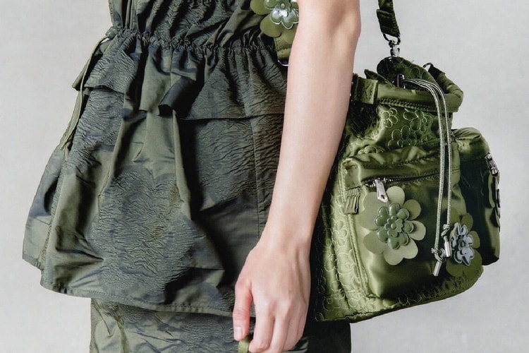 Cecilie Bahnsen reinventa as bolsas de nylon da PORTER com florais recortados a laser