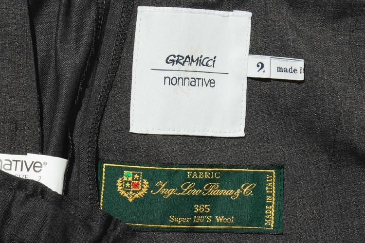Gramicci x nonnative transformam tecido de luxo Loro Piana em calças híbridas