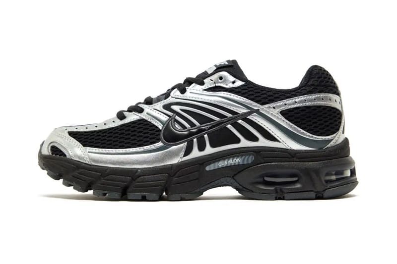 Visual oficial do Nike Air Max Moto 2K “Black/Metallic Silver”